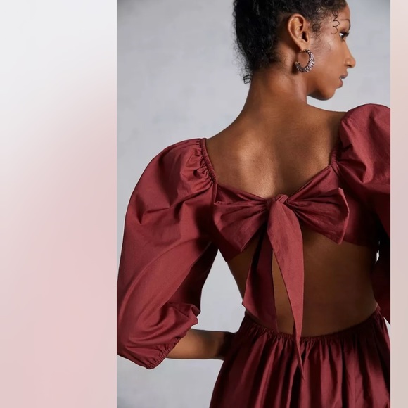 NWT $160 ANTHROPOLOGIE | Forever That Girl Scallop Mini Dress M - Picture 4 of 10